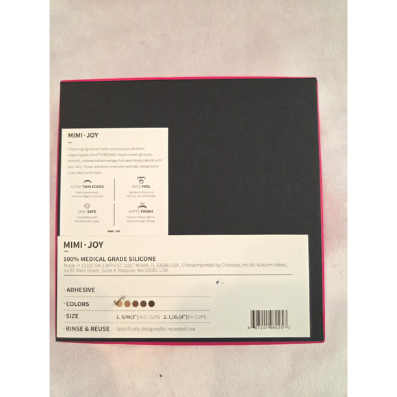 Mimi Joy Nipple Covers Comes W Giftbag Size L (4") D+ Cups - Picture 3 of 3